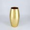 Gilded Smooth Oval Shape Glass Vase Ideal Use for Weddings Receptions or Home Decor
